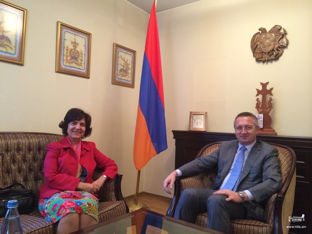 Посещение на  временно управляваща посолството на Сирийската Арабска Република в посолството на Република Армения в София 