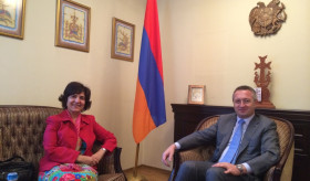 Посещение на  временно управляваща посолството на Сирийската Арабска Република в посолството на Република Армения в София 
