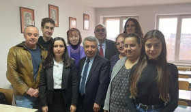 Ambassador Armen Yedigarian visited the Center for Armenian Studies of Sofia St.Kliment Ohridski University