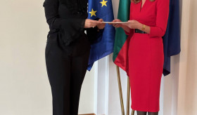 Newly appointed Ambassador of the Republic of Armenia to the Republic of Bulgaria, H. E. Ms. Tsovinar Hambardzumyan presented the copy of her credentials.